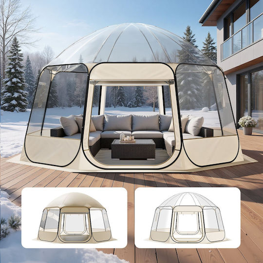 Vevor Winter Camping Tent Pop Up Transparent 458x432x230cm