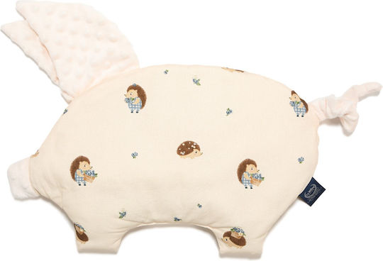 La Millou Βρεφικό Μαξιλάρι Ύπνου Sleepy Pig Ecru 35x40εκ.