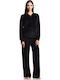 Sweatpants Set Velvet Black
