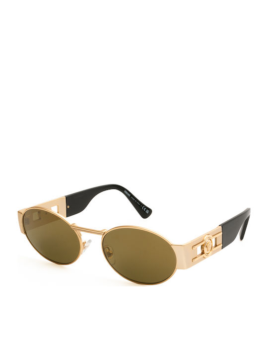 Versace Unisex Γυαλιά Ηλίου με Χρυσό Μεταλλικό ...