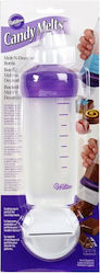 Transparent Dispenser Bottle 2 Caps Wilton Transparent Dispenser Bottle 2 Caps Wilton