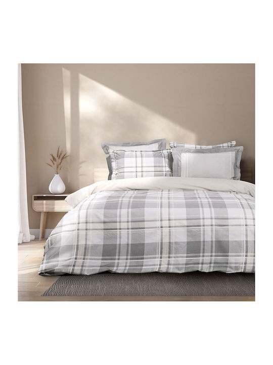 Nima Arthur Arthur Σετ Σεντόνια Υπέρδιπλα 240x260εκ. Grey-beige (4τμχ)