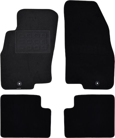 Set of Front and Rear Mats 4pcs for Fiat Grande Punto Black