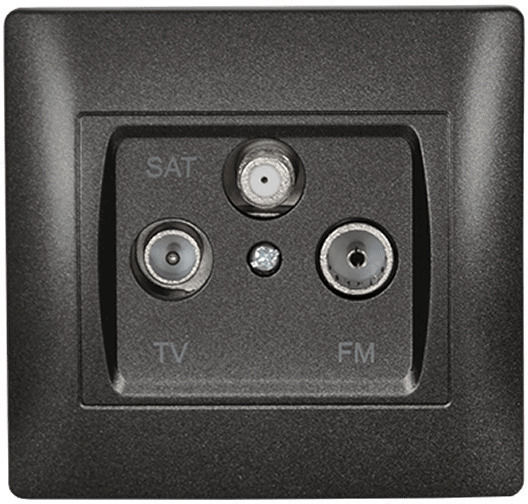 Prize pentru Antene TV+FM+Sat Televizor + Radio Rhyme Gri Metalic