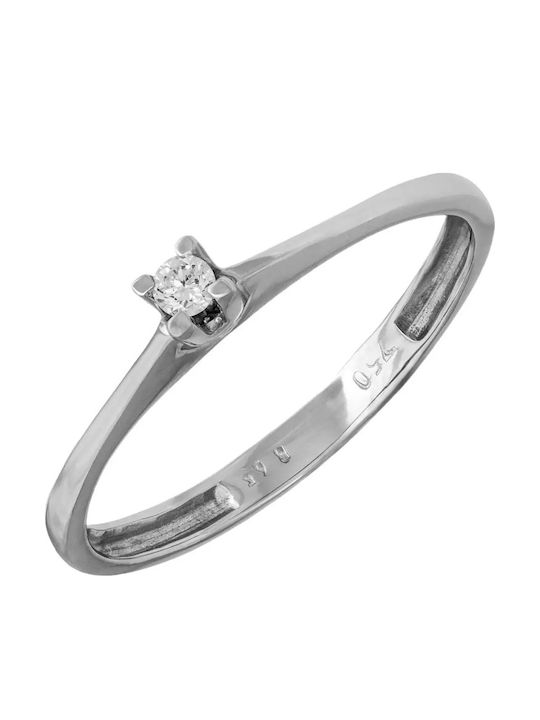 Single Stone from Gold 18K with Diamond