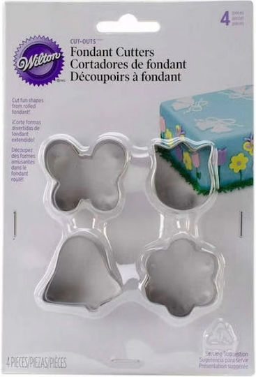 Butterfly Tulip Bellflower Flower Cutter Set 4 Pcs Wilton