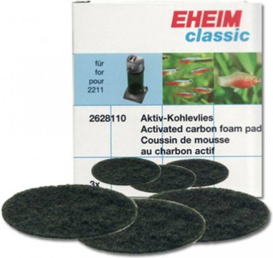 Eheim Biological Porous Material for Aquarium Filtering with Activated Carbon 3pcs
