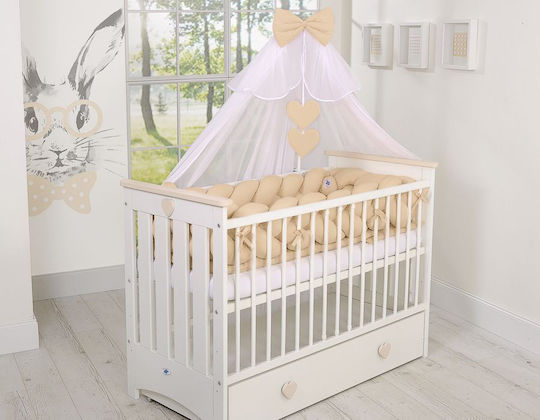 My Sweet Baby Crib Bumpers Braided Inside Beige
