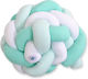 My Sweet Baby Crib Bumpers Braided Inside White And Mint