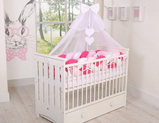 My Sweet Baby Πάντα Πλεξούδα Εσωτερική White, Dark Pink, Pink