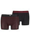 Argyle Slipuri pentru bărbați Red/black 2Pachet