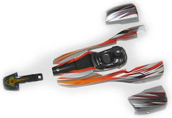 Yel15001 Yellowrc Dune Racer Kit De Caroserie Roșu Cu Decalcomanii