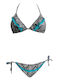 Set Bikini Τριγωνάκι & Brazil Animal Print Πράσινο
