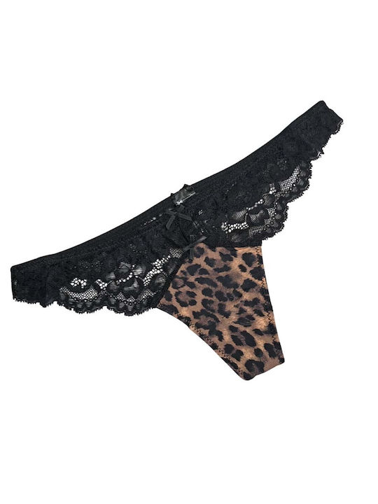 Walk Damen Slip mit Spitze Animal