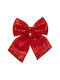 Hängender Bogen Ornament Rot mit Pailletten 20x24cm
