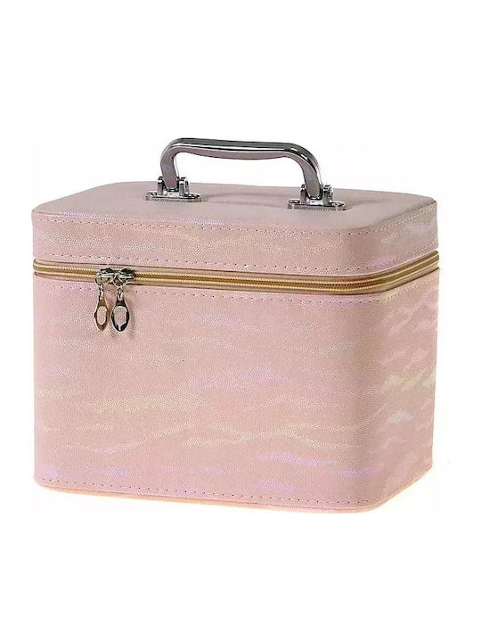 Cosmetic Case Small Suitcase Cosmetics Pink Gold