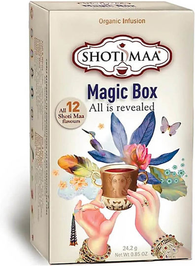 Βιολογικό Τσάι Shoti Maa Magic Box Αll 12 Organic Tea Flavours 24.2 G White 8717853494307