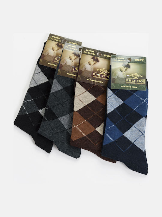 Prestige Socks Ανδρικές Κάλτσες Πολύχρωμες 4Pack