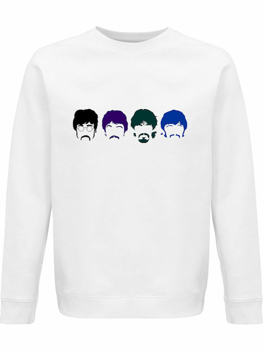 Sweatshirt Unisex Organic " Beatles Band Multic...