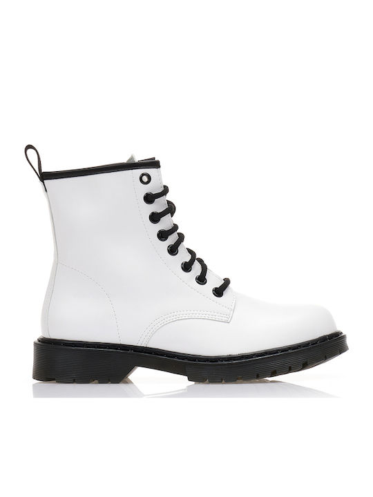 Tsoukalas Women's Ankle Boots White