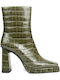 Maximal Lo Leather Women's Ankle Boots Green