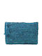 Straw Women's Bag Handbag Blue