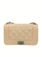Leather Women's Bag Crossbody Shoulder Backpack Beige