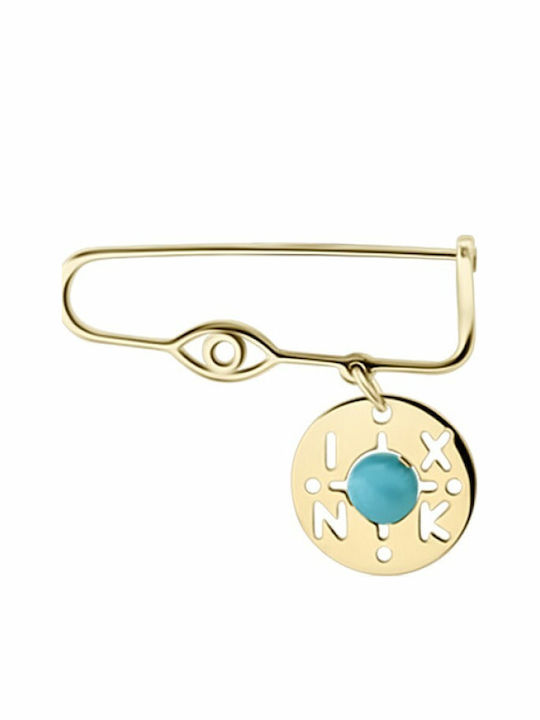 Ekan Child Safety Pin made of Gold 14K with Constantinato