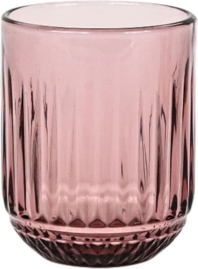Ankor Set of Glasses Water made of Glass in Purple Color 260ml 6pcs