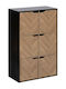 Atmosphera Floor Bathroom Shelf Wooden 67.5x32x100.5cm