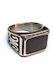 Amalfi Accessories Ring with Stones made of Steel