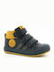 Lederne Kinderstiefeletten Marineblau