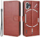 Halterung Brieftasche Synthetisches Leder Braun (Nothing Phone 1)