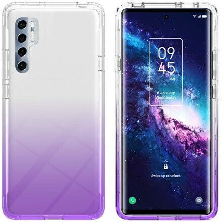 Umschlag Rückseite Silikon Lila (TCL 20 Pro 5G)