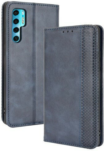 Halterung Brieftasche Synthetisches Leder Blau (TCL 20 Pro 5G)