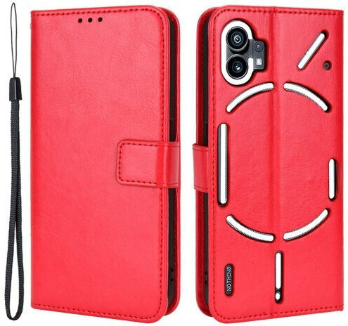 Halterung Brieftasche Synthetisches Leder Rot (Nothing Phone 1)