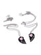 Tatu Moyo Necklace with design Heart from Silver Black