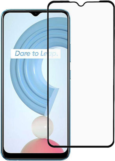 Gehärtetes Glas Schwarz (Realme C21Y / C25Y)
