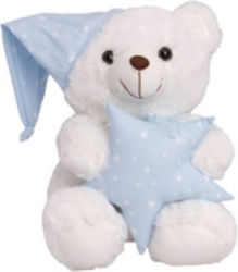 Teddy Bear Plush Babies At 30 Centimeters White Heart Flowers Mint Gray White Sweet