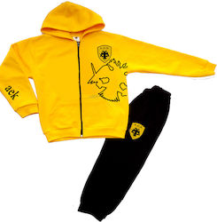AEK Kids Sweatpants Set Yellow