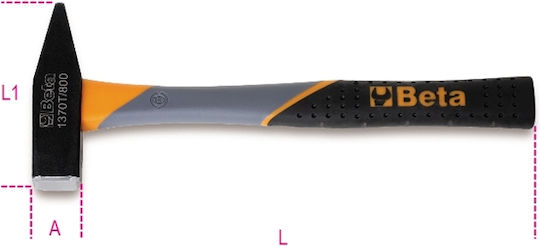 Beta Hammer 200gr mit Fiberglass Griff 013700620