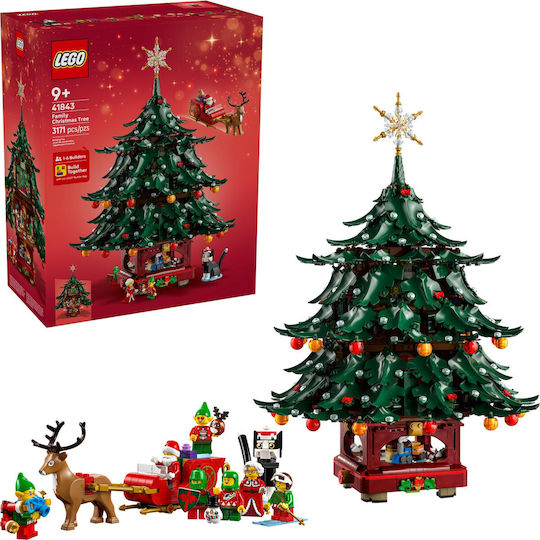 achan　0710 LEGO Icons Family Christmas Tree pentru 9+ Ani 3171 Bucăți 41843