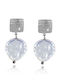 Paraxenies Earrings made of Silver with Stones & Pearls