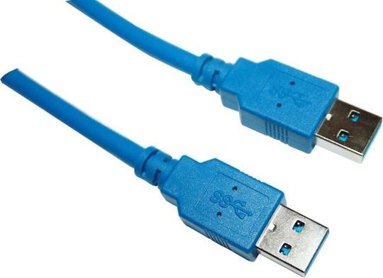 VCOM USB 3.0 Cablu USB-A - Albastru 1.8m