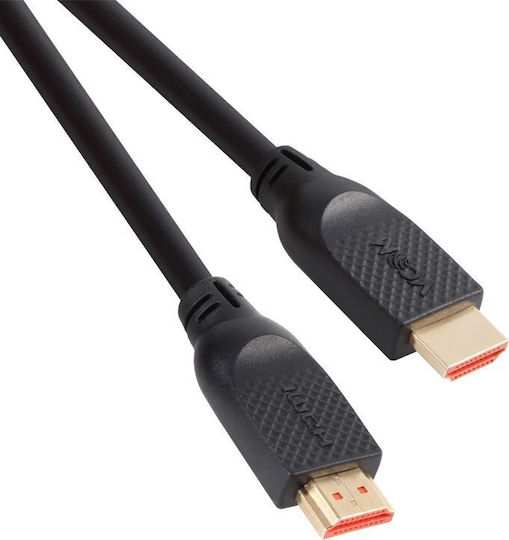 VCom HDMI 2.0 Премиум Висока Скорост 4K 60Hz HDR HDMI Кабел HDMI Мъжки - HDMI Мъжки 3м Черен