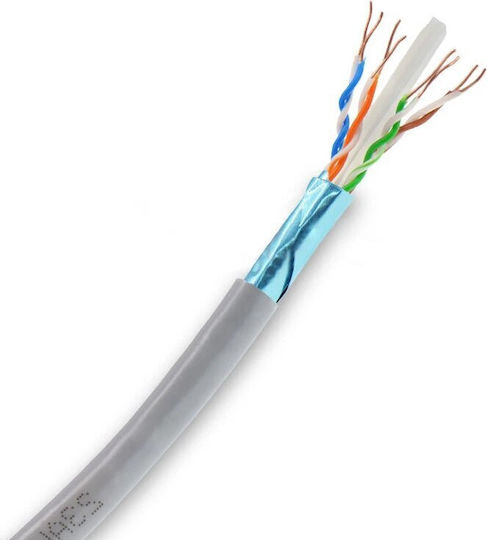VCOM U/UTP Cat.6 (Gigabit) Καλώδιο Δικτύου Ethernet 305m Γκρι