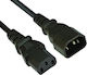 VCOM IEC C14 / IEC C13 - IEC C14 / IEC C13 Cable 1.8m Black