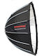 Dynaphos 90cm Schnell Montiertes Parabolisches Softbox Raster Gels