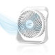 Kabelloses Schreibtischventilator USB 5W Weiß