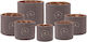Meinl Sonic Energy CSBPSSSET2 Protective Cases Crystal Singing Bowls Brown